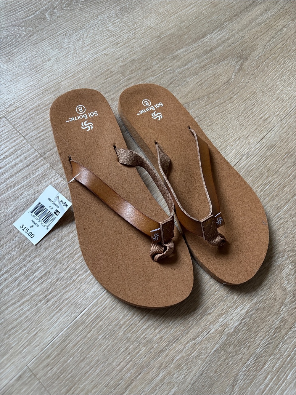 Women's Brown Flip Flop Sandals
